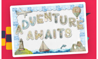 ADVENTURE BULLETIN BOARDS LETTERS, CLIP ART, BORDERS & GRAPHICS
