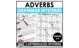 Adverbs Animal Mysteries Activity