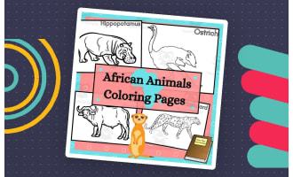 African Animals Coloring Pages  