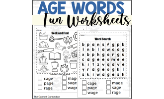 AGE Word Family Fun Worksheets