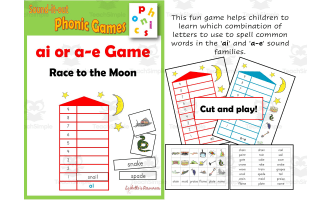 ai or a-e Phonic Game