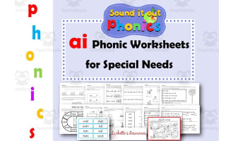 AI Phonic Worksheets for Early Years/Intervention/Special Needs