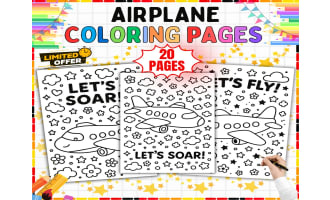 Airplane Coloring Pages - 18 Plane Coloring Sheets for Kids