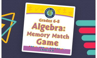 Algebra: Memory Match Game for 6th-8th | PC Software