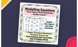 Balance Scale Equations Worksheet – Visual Algebra