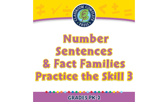 Algebra: Number Sentences & Fact Families - Practice the Skill 3 - MAC Software