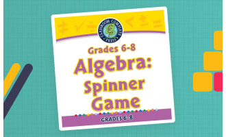 Algebra: Spinner Game for 6th-8th | MAC Software