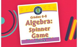 Algebra: Spinner Game for 6th-8th | PC Software