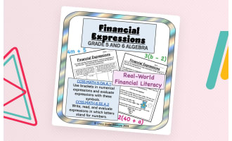 Algebra Word Problems: Writing & Evaluating Financial Expressions
