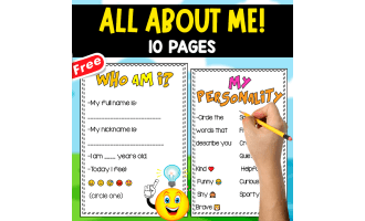 ALL ABOUT ME | 10 PAGES | ENGLISH