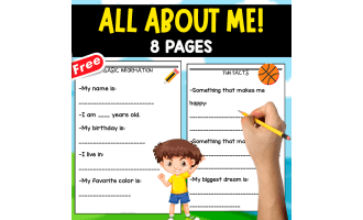 ALL ABOUT ME | 8 PAGES | MINIBOOK