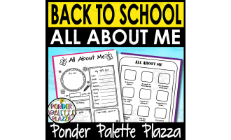 All About Me Activity - Back to School Activity
