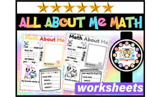 All About Me Back to School Worksheet