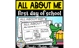 All about Me - First Day of School Activity