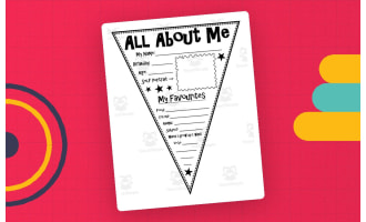 All About Me Pennant - Australian Version