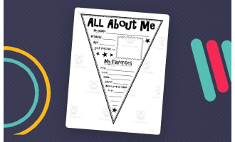 All About Me Pennant Bundle