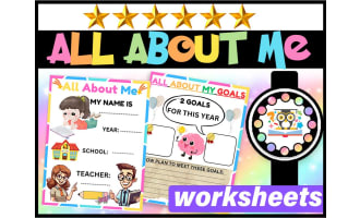 ALL ABOUT ME Poster Activity for Back to School with Writing