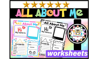 ALL ABOUT ME Poster Activity for Back to School