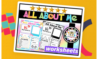 ALL ABOUT ME Poster Activity for Back to School