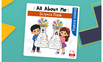 All About Me Science Flask Craft | First Day of School Activity | Bull