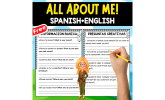 ALL ABOUT ME | SPANISH + ENGLISH THEMED