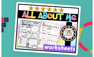 All About Me Worksheet | First Day of School All About Me