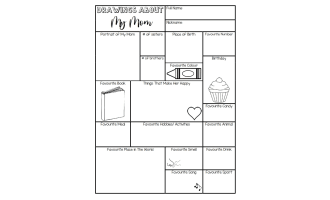 All about My Family - 1 page for each family member!