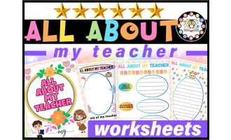 All About My Teacher Activity /All About My Teacher End of Year