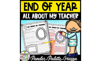 All About My Teacher Activity