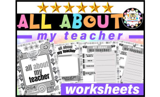 All About My Teacher End of the Year | Teacher Appreciation Week Gift