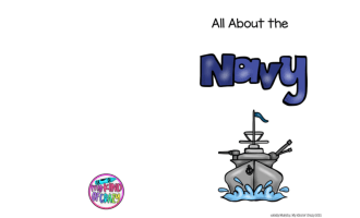 All About the Navy Adapted Book, Printable, Color and BW, Special Ed