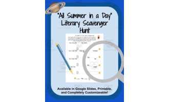 "All Summer In A Day" Literary Scavenger Hunt
