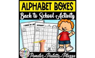 Alphabet Boxes - Back to School Activity - Handwriting