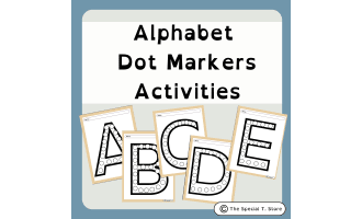 Alphabet Dot Markers Activity for PRE-K, Kinder, 1st Grade, Special Ed