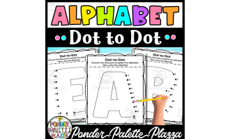 Alphabet Dot to Dot - Connect the dots and color