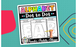 Alphabet Dot to Dot - Connect the dots and color
