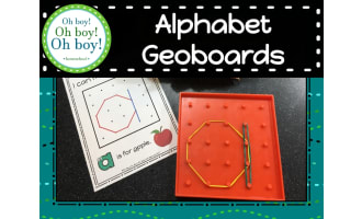 Alphabet Geoboards