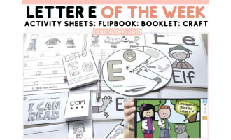 Alphabet Letter of the Week Letter E Activities Printables Phonics