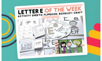 Alphabet Letter of the Week Letter E Activities Printables Phonics