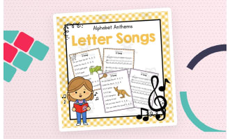 Alphabet Letter Songs | Letter of the Week Activity Book