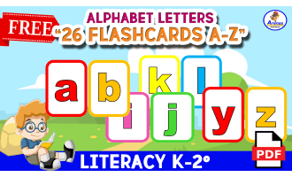 ALPHABET LETTERS LOWERCASE - 26 Flashcards