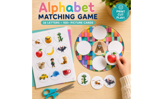 Alphabet Matching Game | Beginning Sounds | Letter Recognition