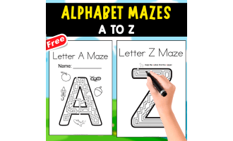 ALPHABET MAZES A-Z | FUNNY AND INTERESTING RESOURCE!