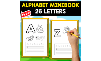 ALPHABET MINIBOOK | LETTERS A TO Z