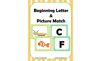 Alphabet Picture Matching Activity