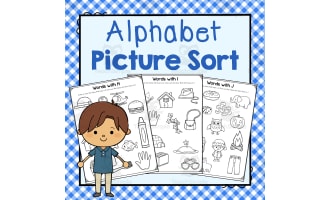 Alphabet Picture Sort | Letter of the Week Activity Book
