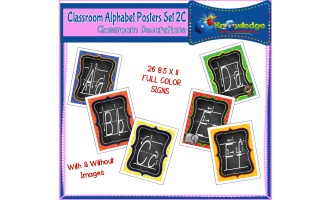 Alphabet Posters Set 2C  - Classroom Decorations - EBOOK