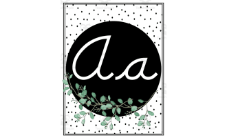 Alphabet Posters Set 6