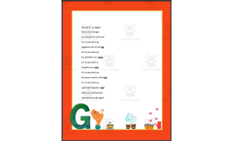 Alphabet Spanish Poetry: ¡Abrapalabra! Poemas para Aprender las Letras -G