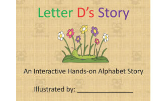 Alphabet Story Book | Letter D Interactive Book